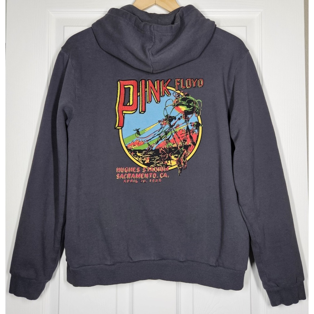 Marine Layer Pink Floyd Sacramento Unisex Hoodie S Embroidered Graphic Print
